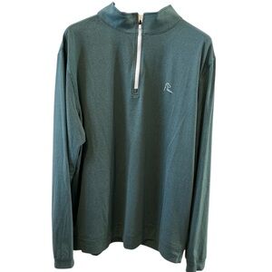 Rhoback Ponderosa Green Q-Zip Pullover XL